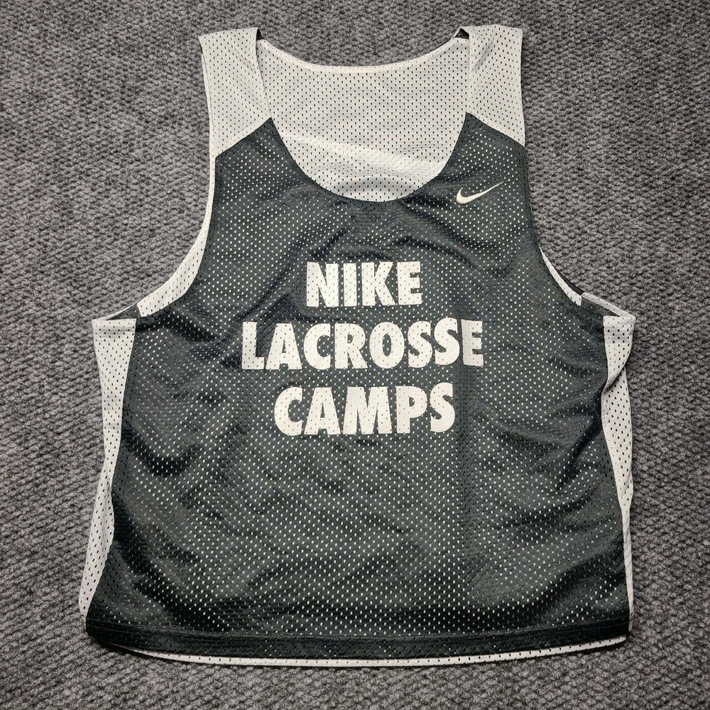 Nike Women's S/m Lacrosse Mesh Tank Top Black White Training Jersey Reversible